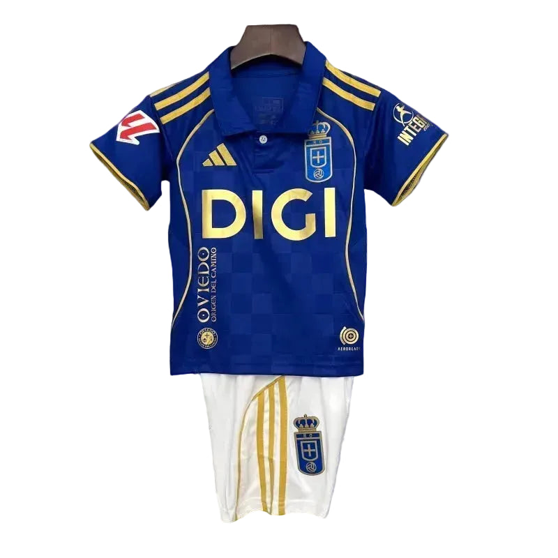 Conjunto niño Real Oviedo 2025-2026 azul primera equipacion