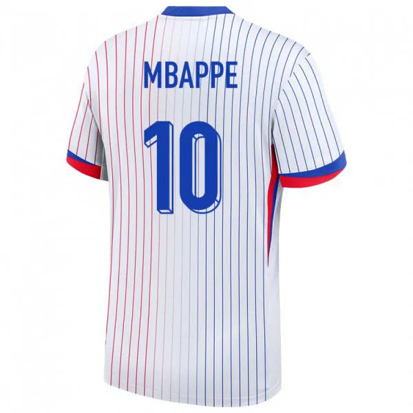 Camiseta Francia Kylian Mbappe 10 Blanco 2ª Equipación 24-26