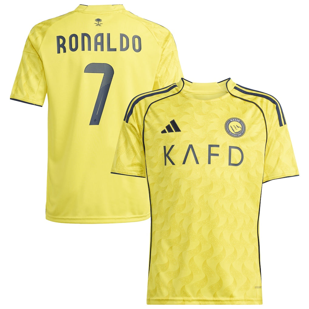 Camesita del Al-Nassr FC 25-26 con dorsal Ronaldo #7